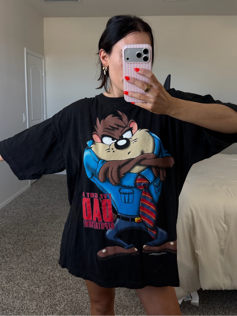 Vintage dad Tasmanian devil graphic tee